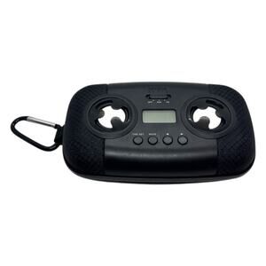 HMDX Audio Radio Speaker Portable Speaker w/ Storage Case for MP3 iPOD Aux Jack